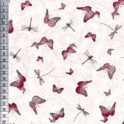 La Vie En Rose - Butterflies & Dragonflies Pink