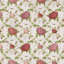 La Vie En Rose - Rose Trellis Gray