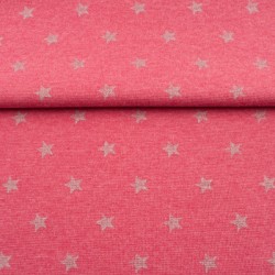 Patent - Silver Stars Fuchsia