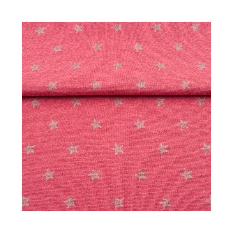 Patent - Silver Stars Fuchsia