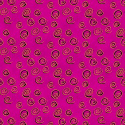 Feline Frolic - Swirls Magenta