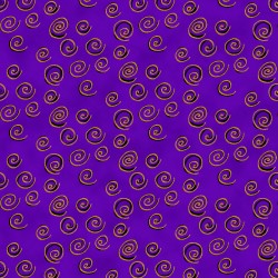Feline Frolic - Swirls Purple