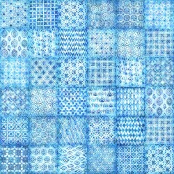 Soiree Patchwork (7,5cm) - Sky