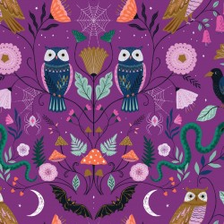 Twilight - Owls Purple