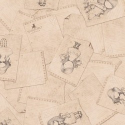 Letters From The Heart - Notepad Sketches Beige